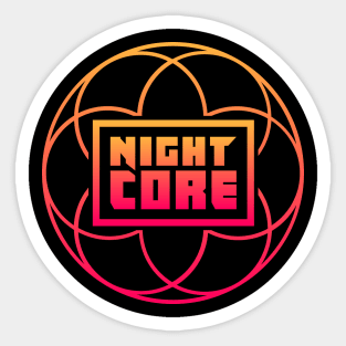 Nightcore - Electronic Music Japanese Anime Gift Sticker